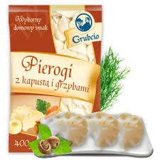 PIEROGI Z KAPUSTĄ I GRZYBAMI MROŻ 400G GRUBCIO