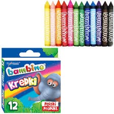 KREDKI BAMBINO 12 KOL.WOSKOWE
