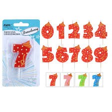 ŚWIECZKA URODZINOWA CYFERKA MIX BROADWAY