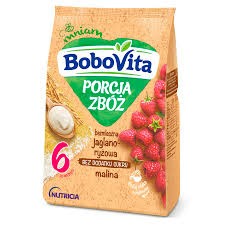 KASZKA BOBO PORCJA ZBÓŻ B/ML JAGOD RYŻ MALIN 170G NUTRICIA