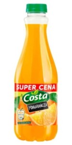 NAPÓJ COSTA POMARAŃCZA 1L PET HORTEX