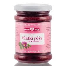 PŁATKI RÓŻY W CUKRZE BIO 320G POLSKA RÓŻA