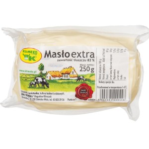 MASŁO EXTRA 82% TŁ 250G KLIMEKO