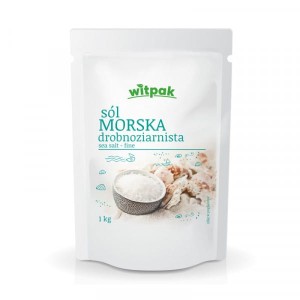 SÓL MORSKA DROBNOZIARNISTA 1KG WITPAK