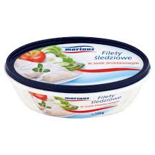 FILETY ŚLEDZIOWE SOS ŚMIETANKOWY 150G MARINUS