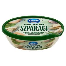 FILETY ŚLEDZIOWE ZE SZPARAGAMI 280G LISNER