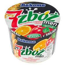 JOGURT 7 ZBÓŻ MEN JABŁKO POMARAŃCZA 300G BAKOMA