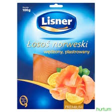 ŁOSOŚ NORWESKI WĘDZONY 90G LISNER
