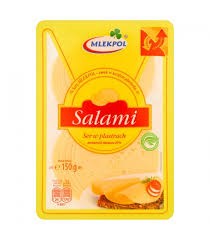 SER ŻÓŁTY SALAMI PLASTRY 150G MLEKPOL