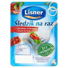 ŚLEDZIK NA RAZ SUSZONE POMIDORY 100G LISNER