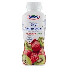 JOGURT SKYR PITNY TRUSKAWKA KIWI 330ML PIĄTNICA