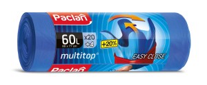 WORKI NA ŚMIECI 60L A'24 NIEBIESKIE PACLAN
