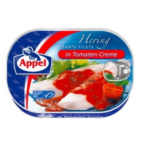 FILTY ŚLEDZIOWE DELIKATNE W KREM POMIDOR 200G APPEL