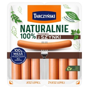 PARÓWKI NATURALNIE 100% Z SZYNKI 200G TARCZYŃSKI