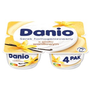 SEREK HOMOGENIZOWANY DANIO WANILIA 4*130G DANONE