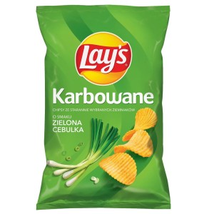 LAY'S RIDGED ZIELONA CEBULA 120G