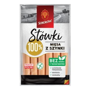 PARÓWKI Z SZYNKI STÓWKI 200G SOKOŁÓW