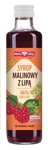 SYROP MALINOWY Z LIPĄ 250ML POLSKA RÓŻA
