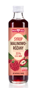 SYROP MALINOWO RÓŻANY 250ML POLSKA RÓŻA