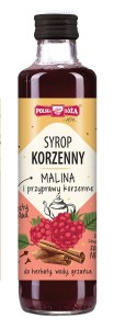 SYROP KORZENNY Z MALINAMI 250ML POLSKA RÓŻA