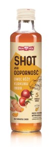 SHOT NA ODPORNOŚĆ RÓŻA KURK IMBIR 250ML POLSKA RÓŻA