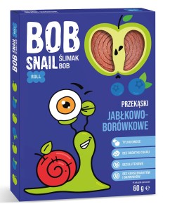 PRZEKĄSKA ROLL JABŁ BORÓW B/C B/GLUT 60G BOB SNAIL