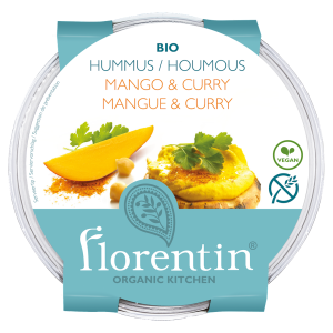 HUMMUS Z MANGO I CURRY B/GLUT BIO 170G FLORENTIN