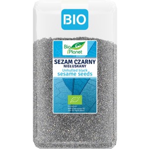 SEZAM CZARNY NIEŁUSKANY BIO 1KG BIO PLANET