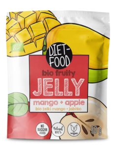 ŻELKI MANGO JABŁKO BEZ ŻELATYNY BIO 50G DIET FOOD