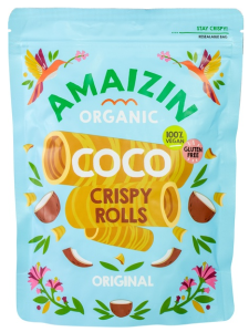 RURKI WAFLOWE KOKOSOWE B/GLUT BIO 140G AMAIZIN