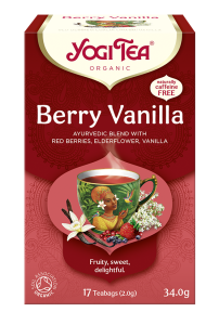 HERBATKA CZERWONE OWOCE WANILIA BIO 34G YOGI TEA
