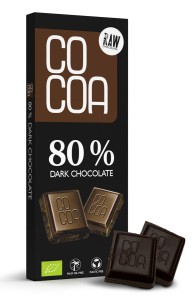 CZEKOLADA CIEMNA 80% BIO 40G COCOA