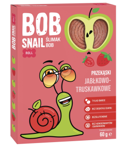PRZEKĄSKA JABŁKO TRUSKAWKA B/C 60G BOB SNAIL