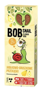 PRZEKĄSKA JABŁKOWO GRUSZKOWA B/C B/G 30G BOB SNAIL