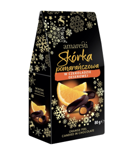 SKÓRKA POMARAŃCZA W CZEKOLADZIE 80G AMARESTI