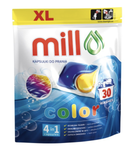 KAPSUŁKI DO PRANIA MILL COLOR A'30 AGRECOL