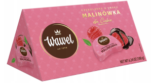 CZEKOLADKI SMAK MALINÓWKA 180G WAWEL