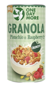 GRANOLA PISTACJOWA Z MALINAMI 400G MELVIT