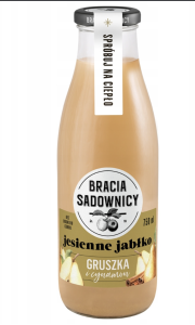 SOK JESIENNE JABŁKO GRUSZKA CYNAMON 750ML BRACIA