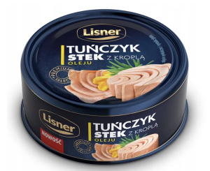 TUŃCZYK STEK W SOSIE WŁASNYM 120G LISNER