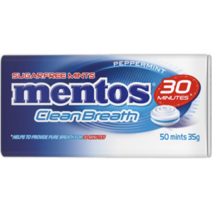 MENTOS CLEAN PEPPERMINT 35G VANME