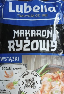 MAKARON RYŻOWY WSTĄŻKI 200G LUBELLA