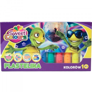 PLASTELINA 10 KOLORÓW SWEET COLOURS