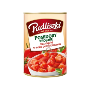 POMIDORY KROJONE 400G PUDLISZKI