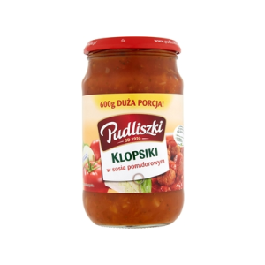 KLOPSY WIEPSZOWE W SOS POMID 520G PUDLISZKI