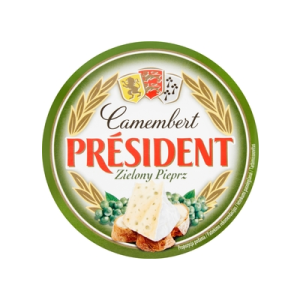 SER PRESIDENT CAMEMBERT ZIELONY PIEPRZ 120G LAC