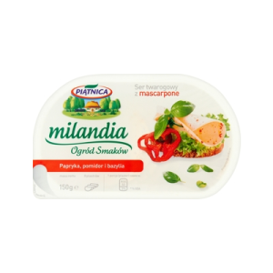 SER TWARÓG PAPRYKA I POMIDOR 150G PLASTRY MILANDIA