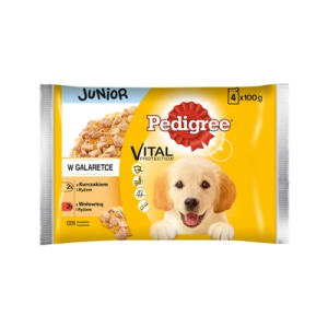 PEDIGREE PIES JUN KUR WOŁ RYŻ 4*100G