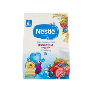 KASZKA MLECZNA RYŻ TRUSKAWKA JAGODA 230G NESTLE