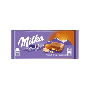 CZEKOLADA MILKA PEANUT CRISPY CARAMEL 90G MONDELEZ